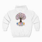 Autism Awareness 2025 - Tree of Acceptance Zip Up Hoodie