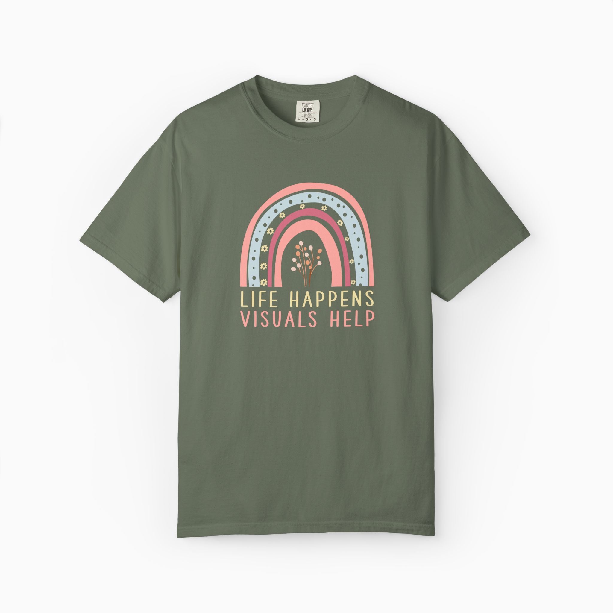 Life Happens Visuals Helps Comfort Colors Tee