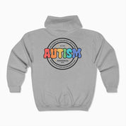 Autism Awareness 2025 - Blooms of Color All Around Zip Up Hoodie