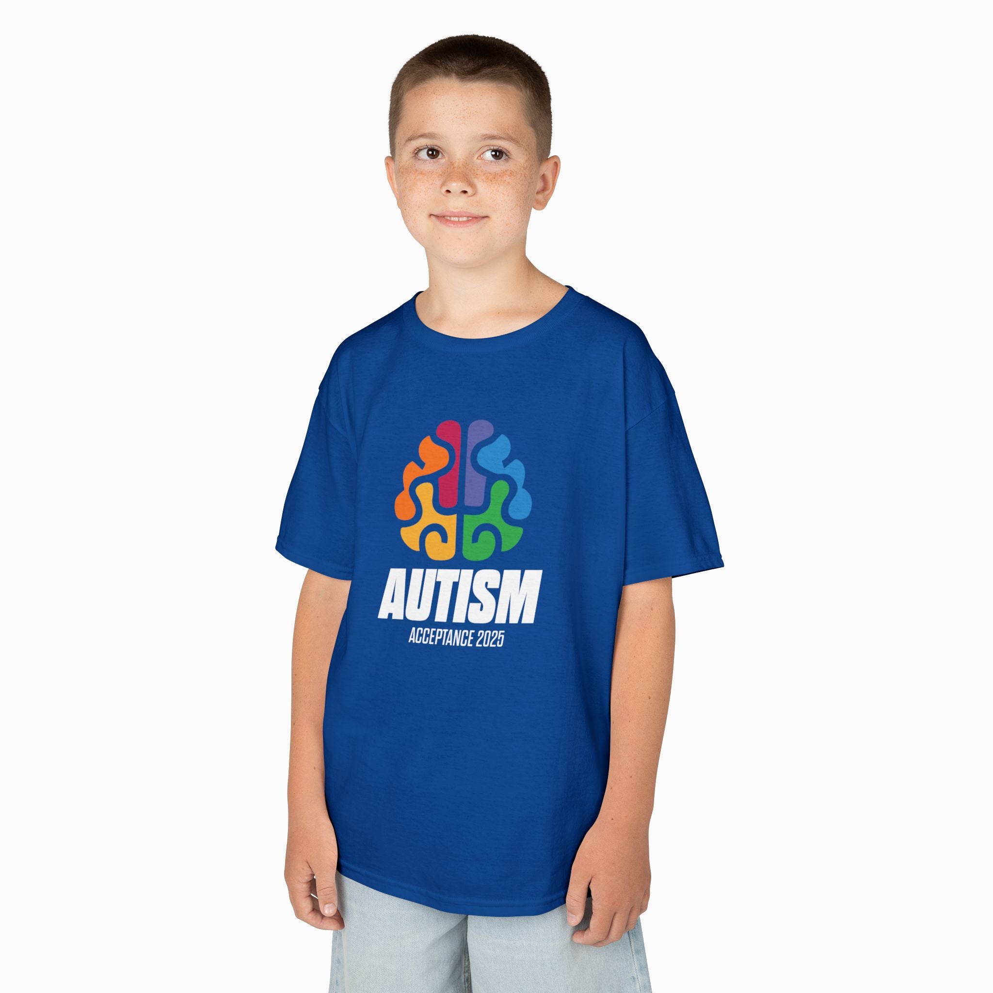 Autism Awareness 2025 - Brainbow Youth T-Shirt