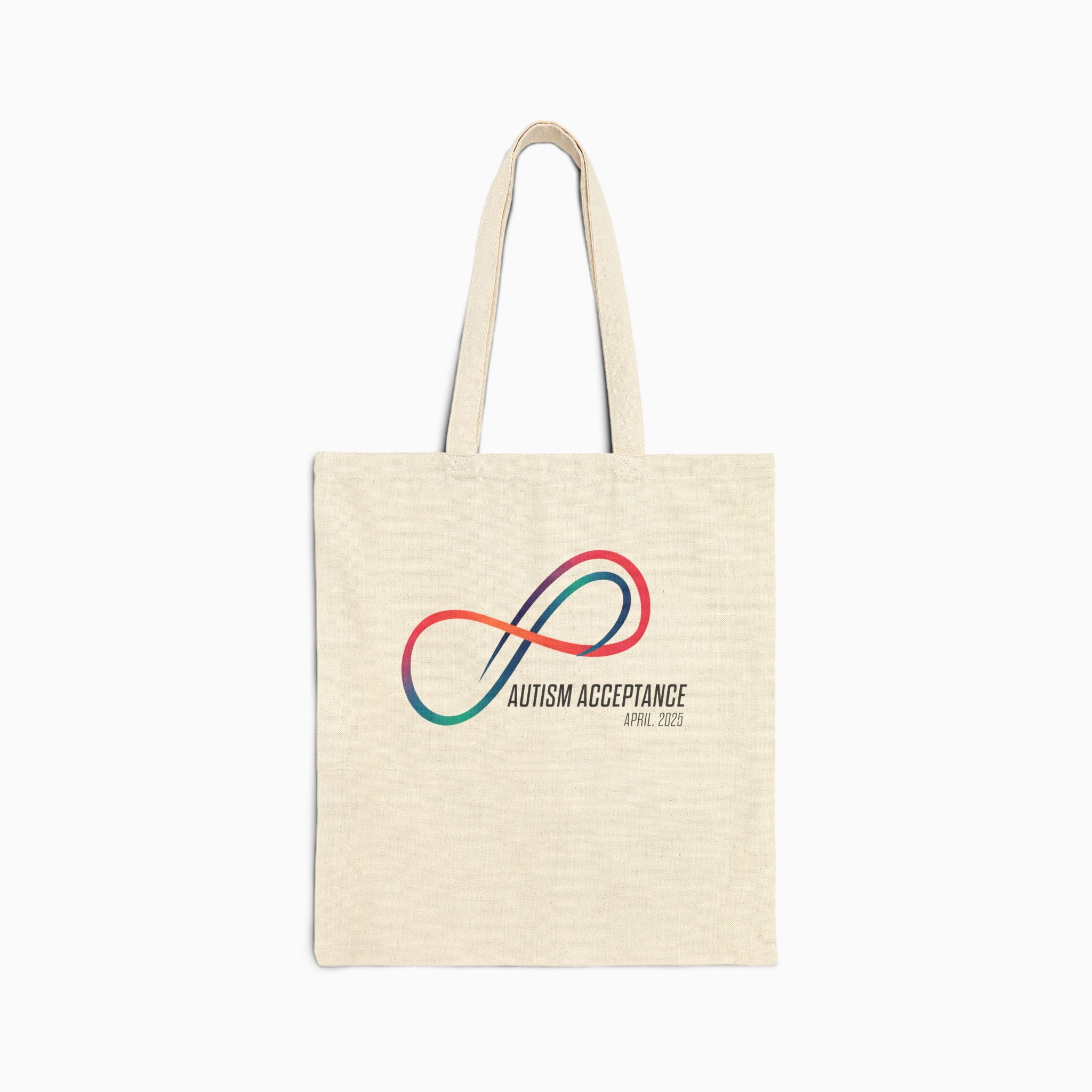 Autism Awareness 2025 - Loop of Acceptance Canvas Tote Bag