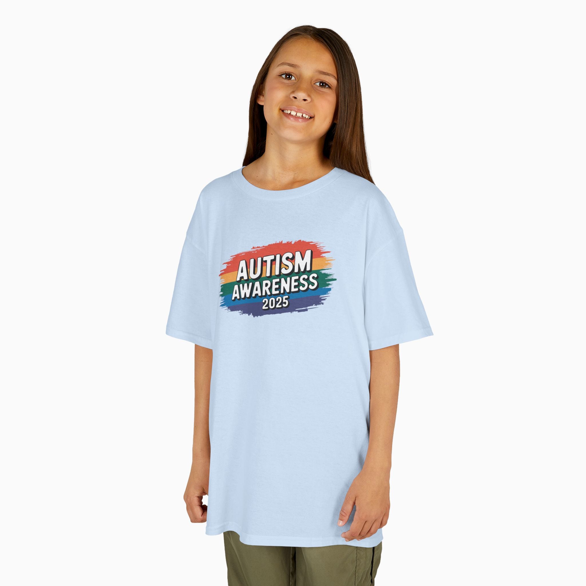Autism Awareness 2025 - Brushstrokes of Awareness Youth T-Shirt