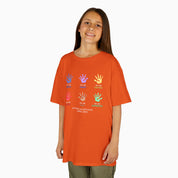 Autism Awareness 2025 - Affirmation Handprints Youth T-Shirt