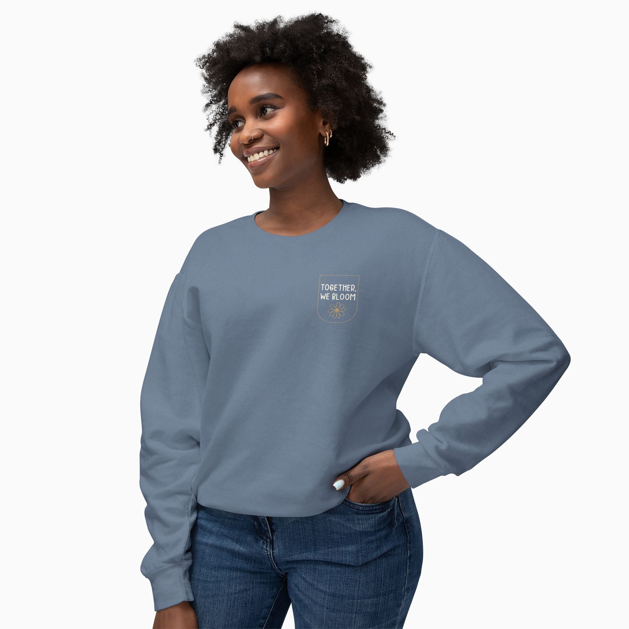 Together We Bloom Comfort Colors Lightweight Sweatshirt