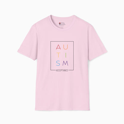 Autism Rainbow Acceptance Box Tee