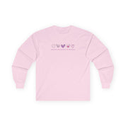 Autism Long - sleeve - Advocate Support Empower Love Hearts Long Sleeve T-Shirt - Daily Bloom