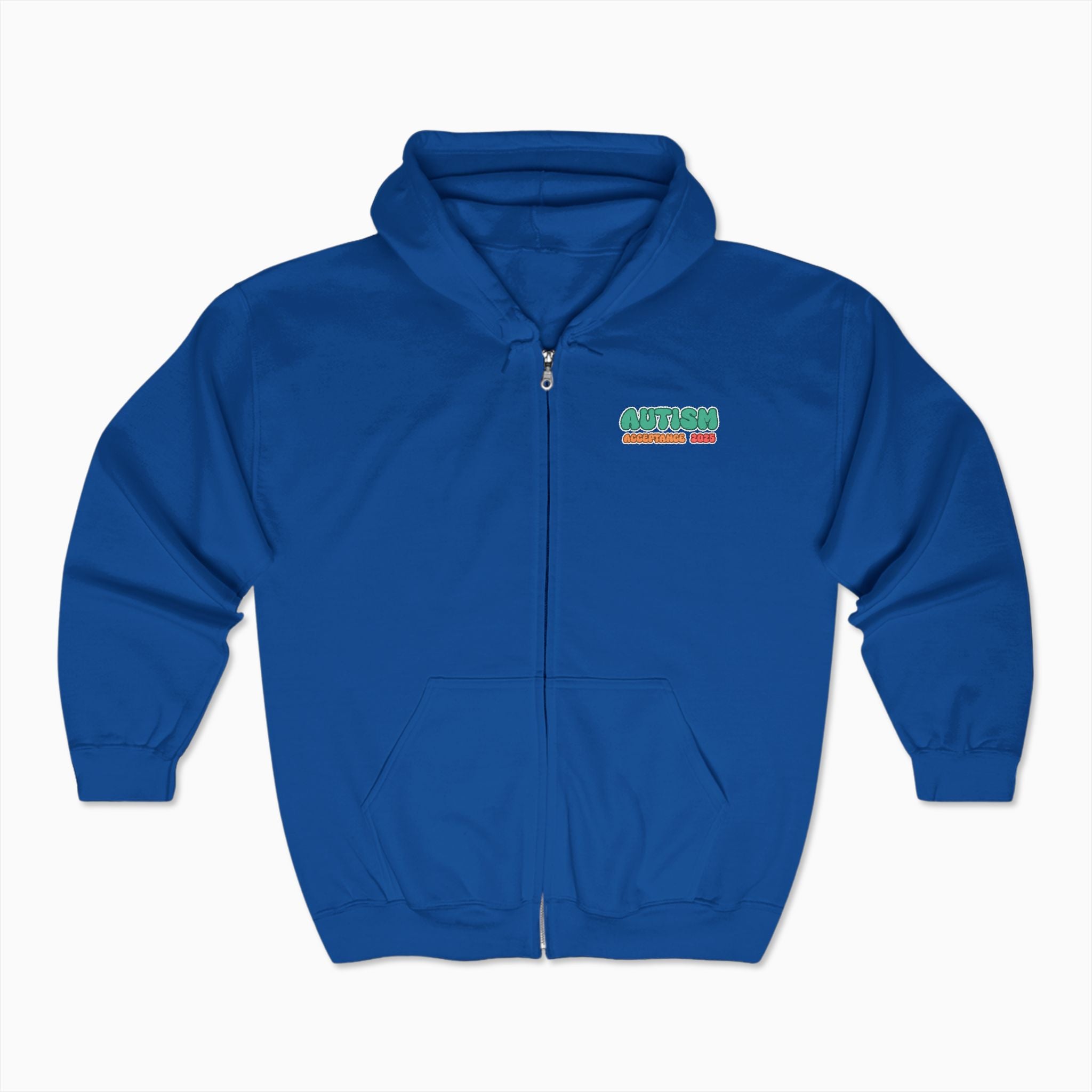 Autism Awareness 2025 - Celebrate Minds of All Kinds Zip Up Hoodie