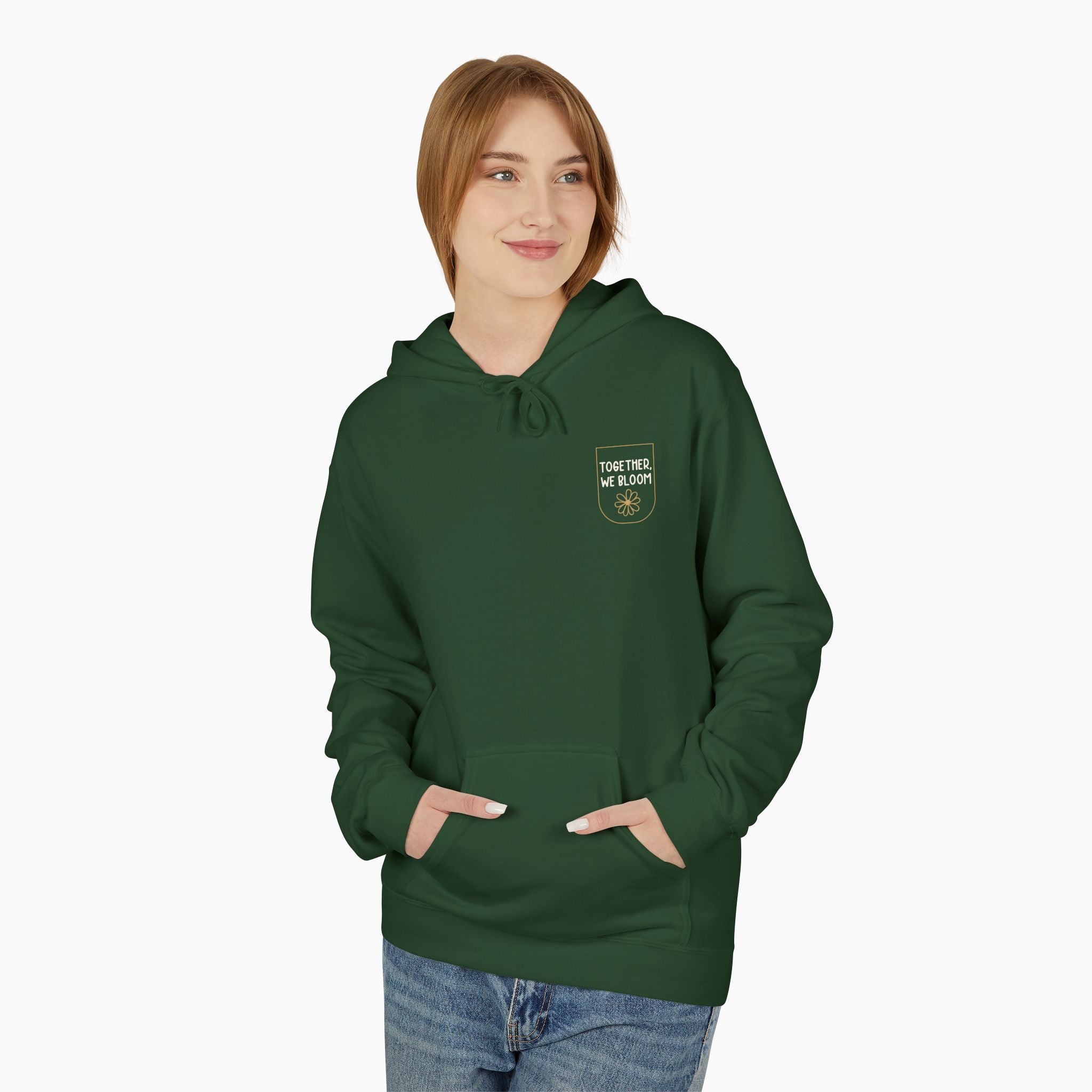 Together We Bloom Tag Free Hoodie