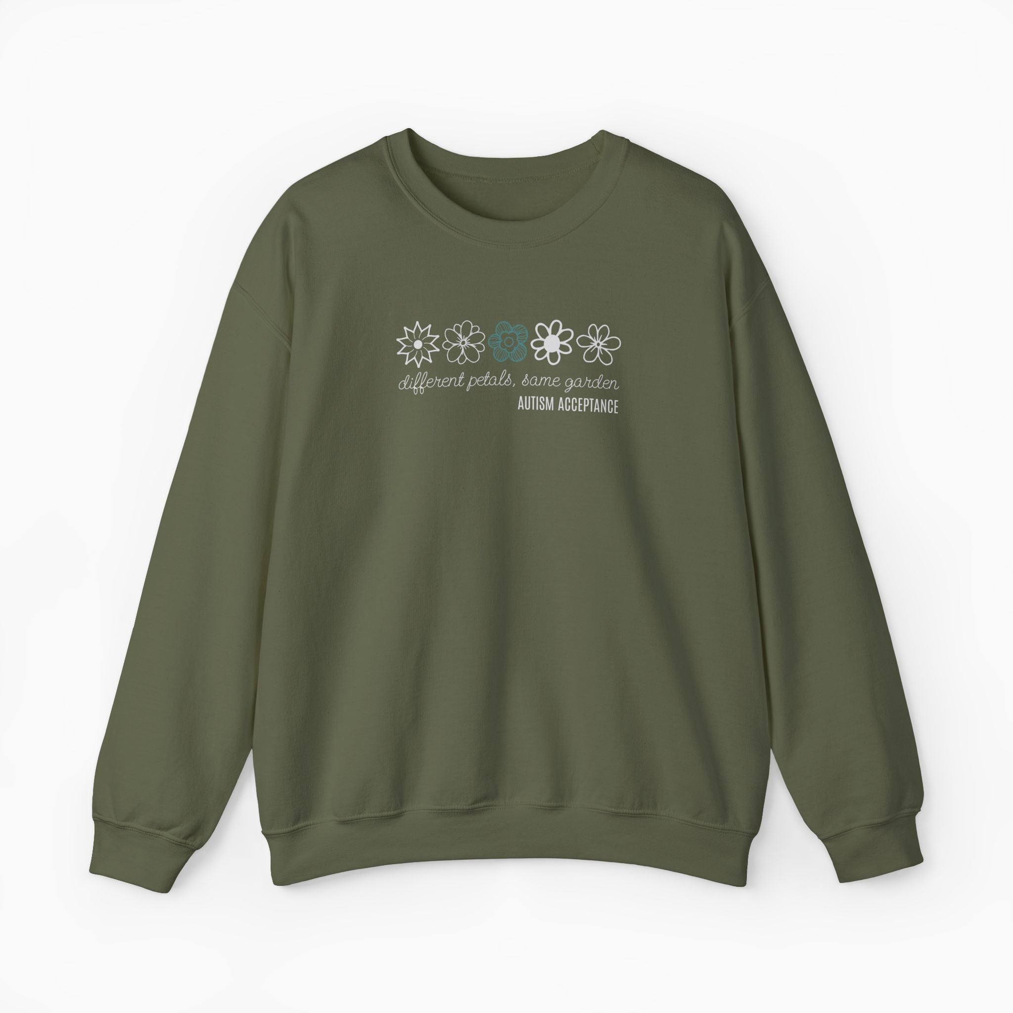 Different Petals Same Garden Flower Sketches Sweatshirt