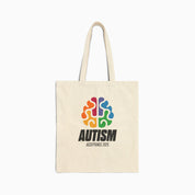 Autism Awareness 2025 - Brainbow Canvas Tote Bag
