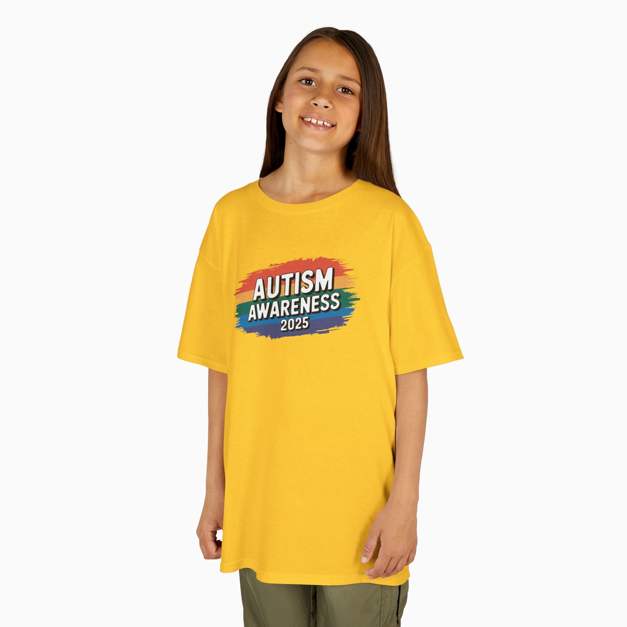 Autism Awareness 2025 - Brushstrokes of Awareness Youth T-Shirt
