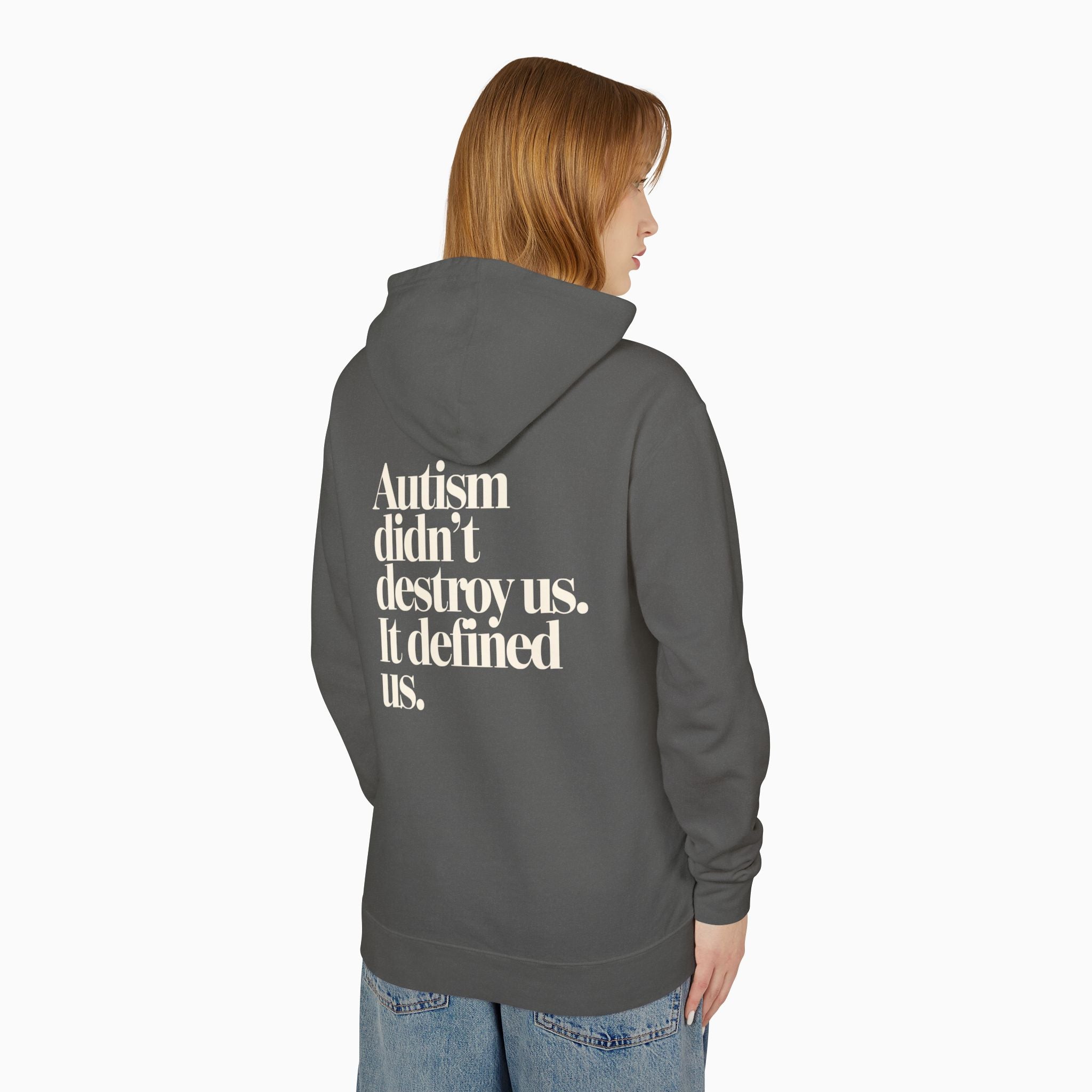 Autism Didn't Destroy Us Comfort Colors Lightweight Hoodie