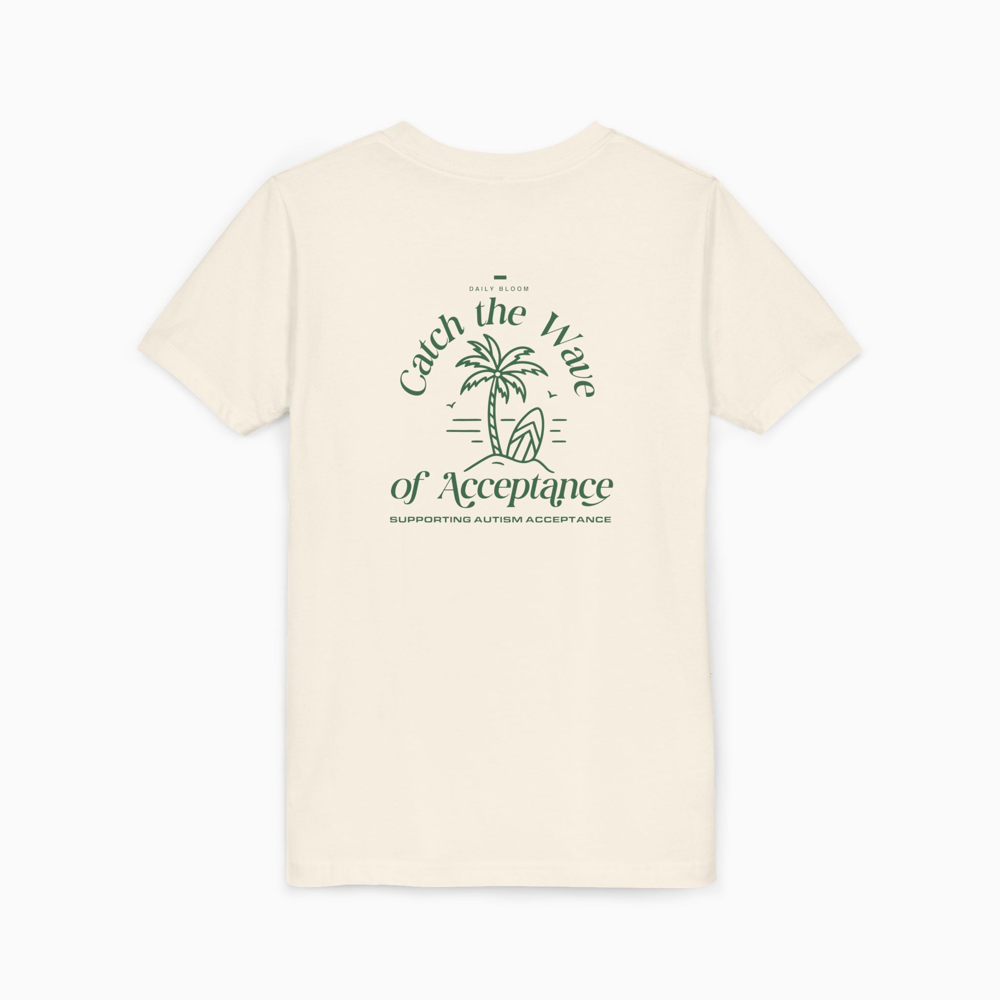 Autism T-Shirt - Catch the Wave of Acceptance Youth T-Shirt - Daily Bloom