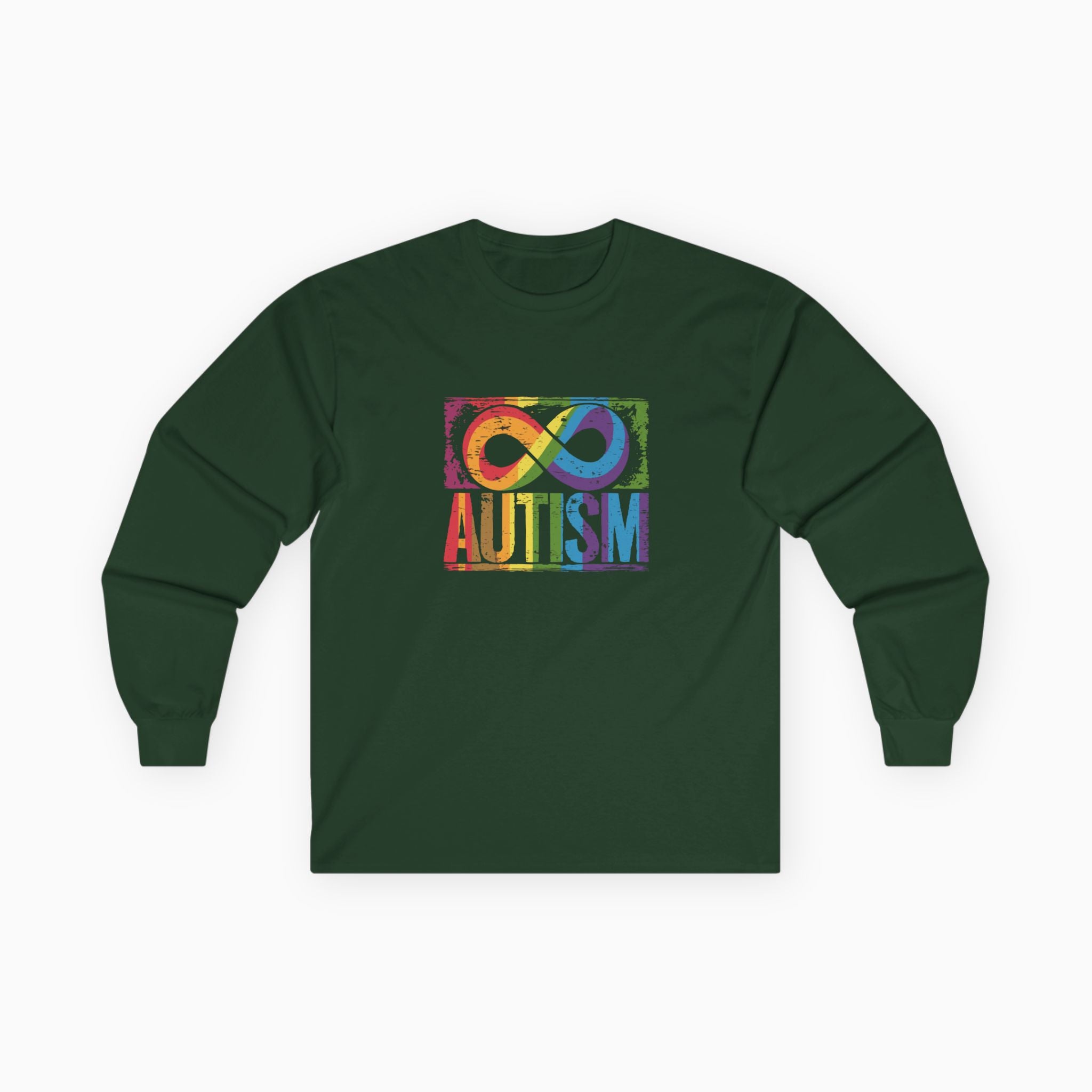 Autism Grunge Infinity Rainbow Long Sleeve T-Shirt