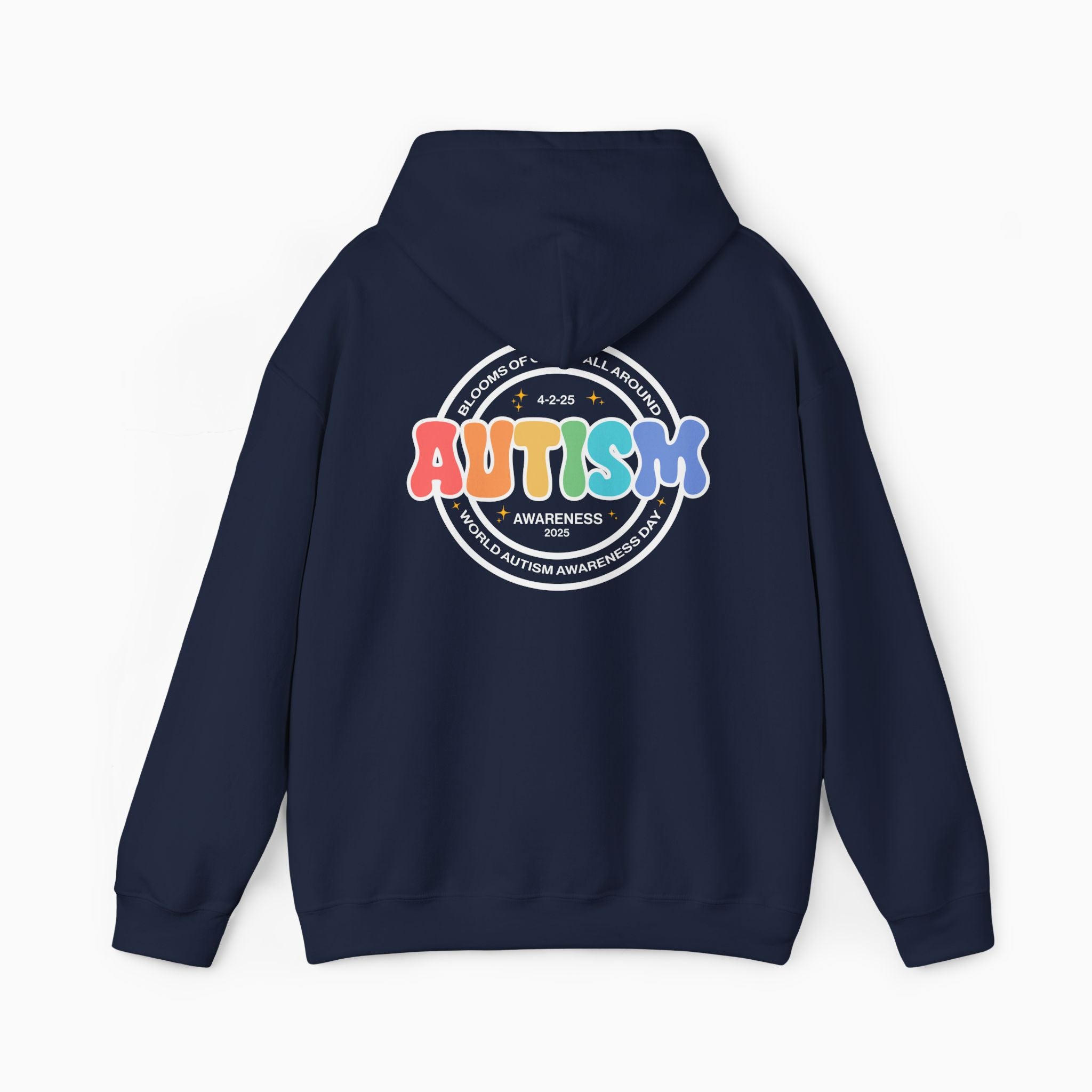 Autism Awareness 2025 - Blooms of Color All Around Hoodie