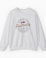 Helping Tiny Humans Do Big Things Sweatshirt-Ash-Neurodiversity, ADHD & Autism Awareness & Acceptance Sweatshirt by Daily Bloom