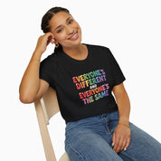 Everyone's Different and Everyone's the Same Tag-Free Tee