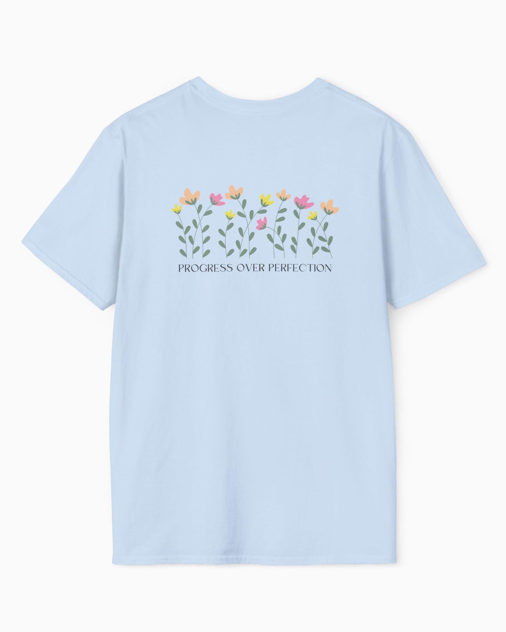 Progress over Perfection Tee w/ Back Print