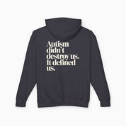 Autism Didn't Destroy Us Comfort Colors Lightweight Hoodie