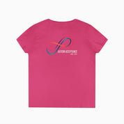 Autism Awareness 2025 - Loop of Acceptance Ladies V-Neck T-Shirt