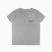 Autism Awareness 2025 - Blooms of Color All Around Ladies V-Neck T-Shirt