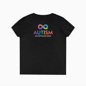 Autism Awareness 2025 - Infinity Acceptance Ladies V-Neck T-Shirt