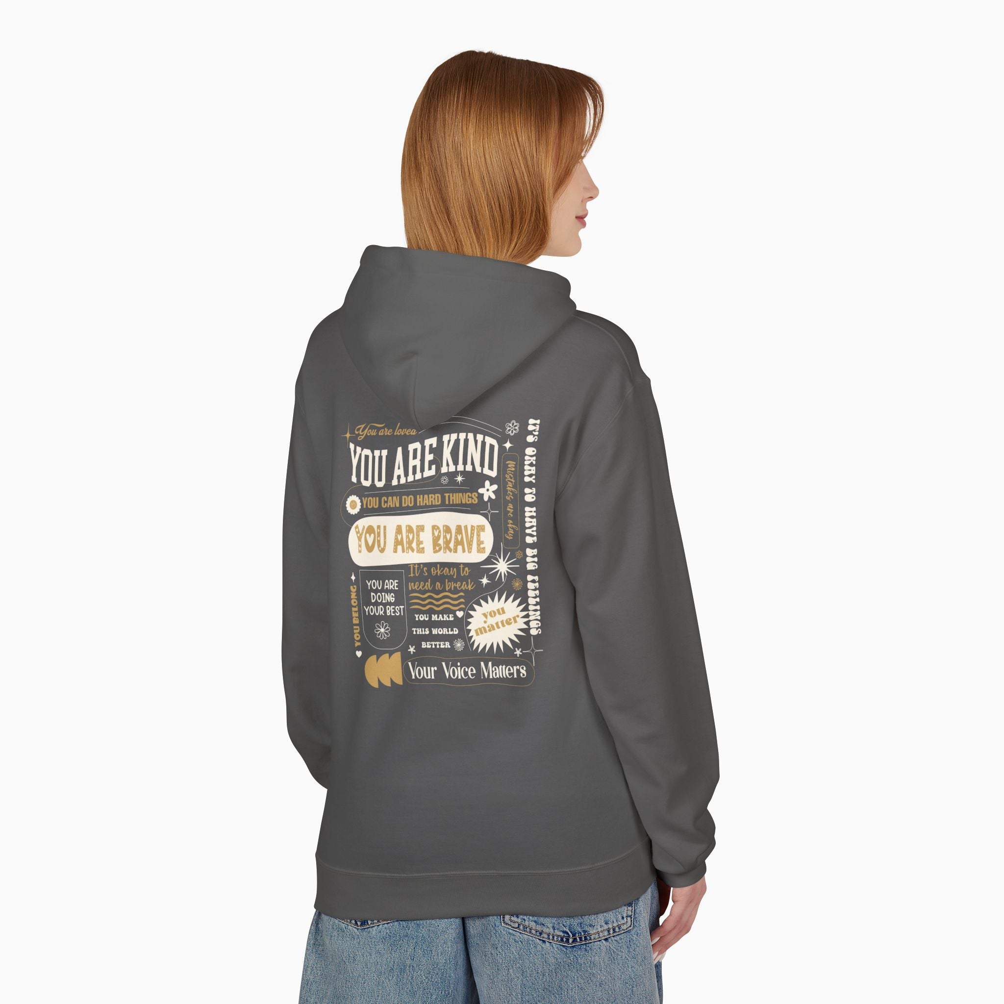Together We Bloom Tag Free Hoodie