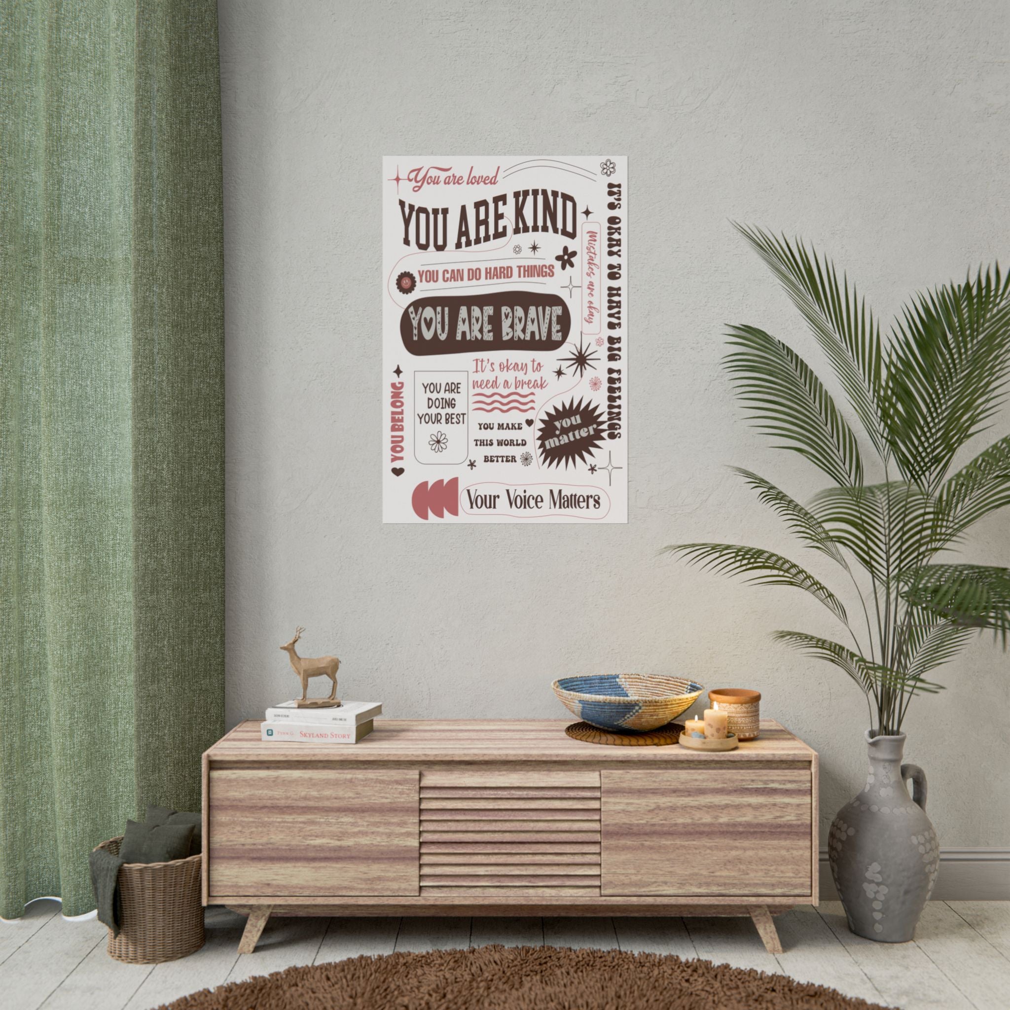 Affirmations Printed Wall Poster