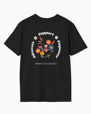 Advocate Support Empower Tee-Neurodiversity, ADHD & Autism Awareness & Acceptance T-Shirt by Daily Bloom