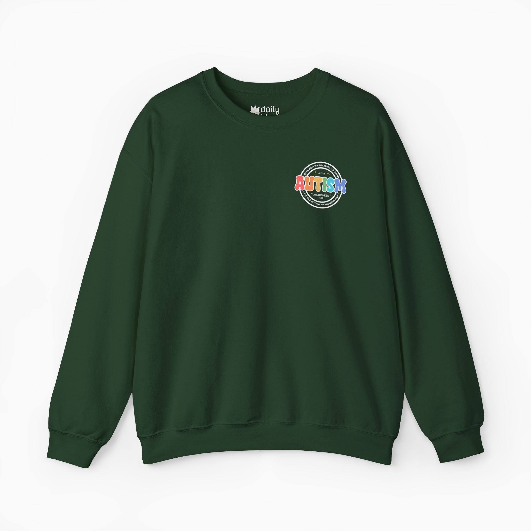 Autism Awareness 2025 - Blooms of Color All Around Sweatshirt
