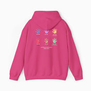 Autism Awareness 2025 - Affirmation Handprints Hoodie