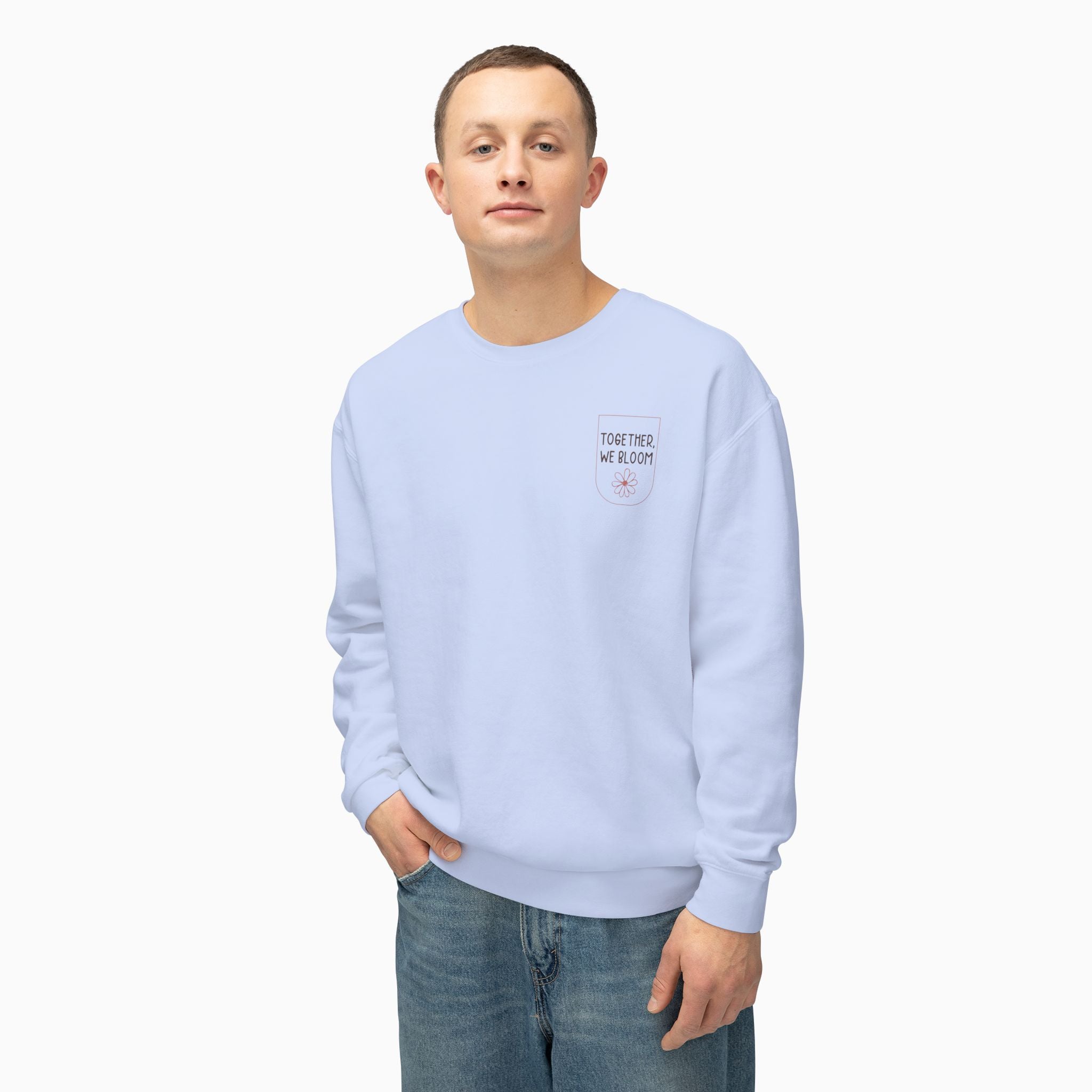 Together We Bloom Comfort Colors Lightweight Sweatshirt