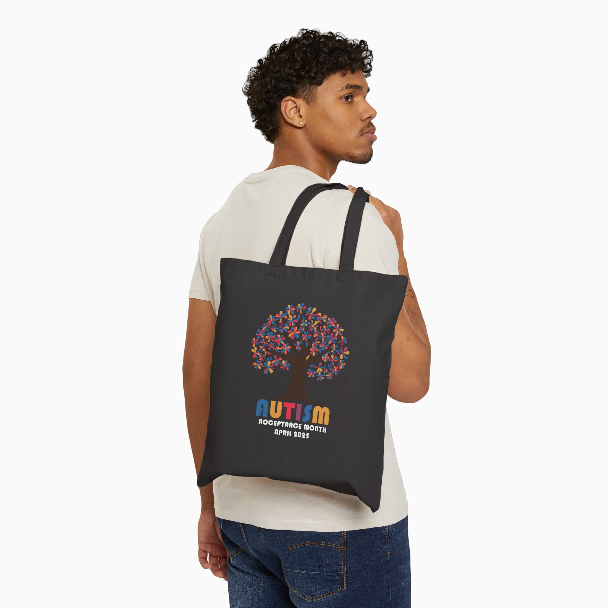 Autism Awareness 2025 - Tree of Acceptance Canvas Tote Bag