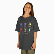 Autism Awareness 2025 - Affirmation Handprints Youth T-Shirt