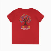 Autism Awareness 2025 - Tree of Acceptance Ladies V-Neck T-Shirt