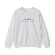 Advocate Support Empower Love Hearts Sweatshirt