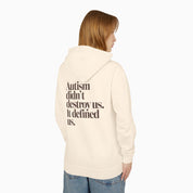 Autism Didn't Destroy Us Comfort Colors Lightweight Hoodie
