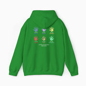 Autism Awareness 2025 - Affirmation Handprints Hoodie