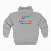 Autism Awareness 2025 - Infinity Acceptance Zip Up Hoodie