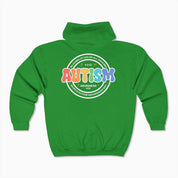 Autism Awareness 2025 - Blooms of Color All Around Zip Up Hoodie