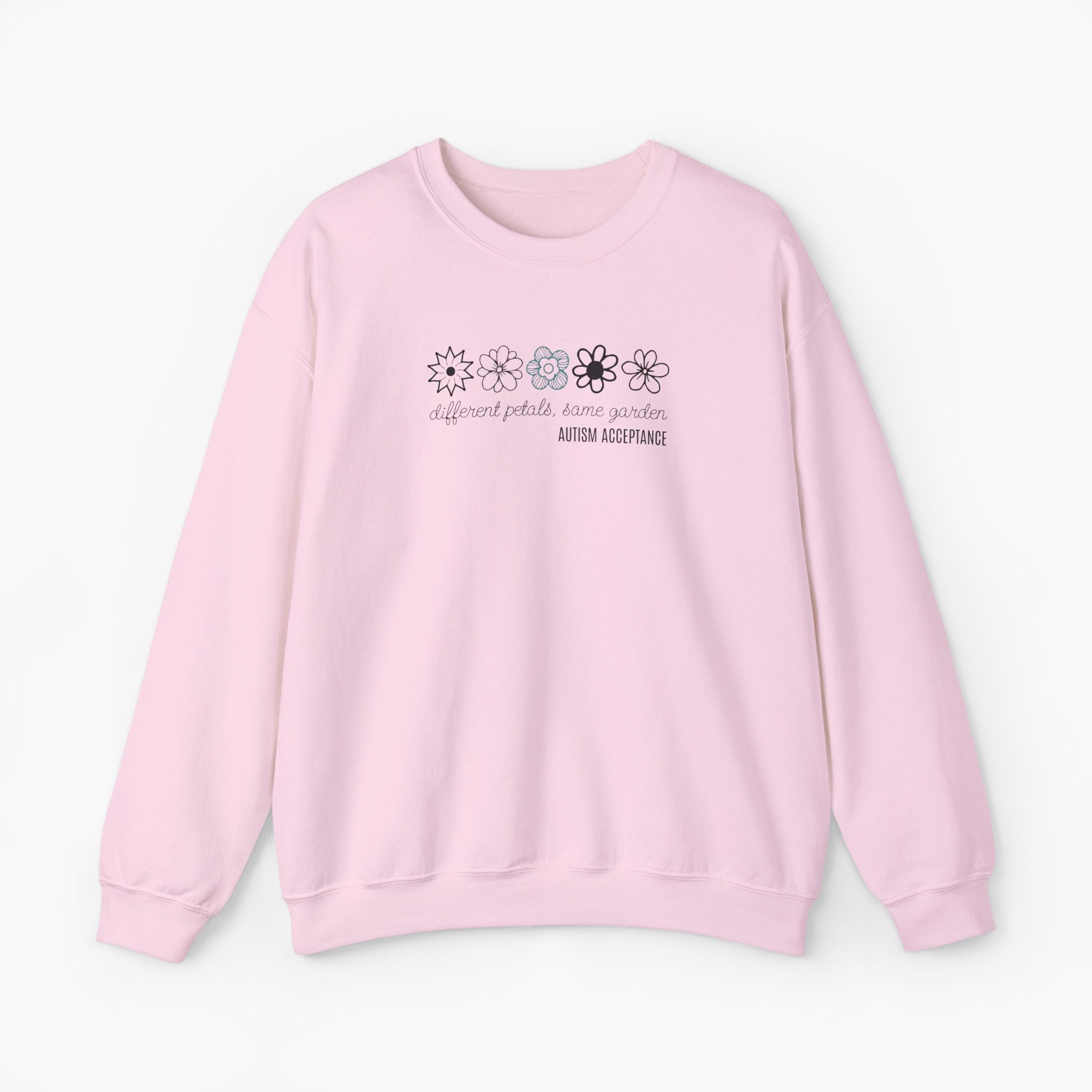 Different Petals Same Garden Flower Sketches Sweatshirt