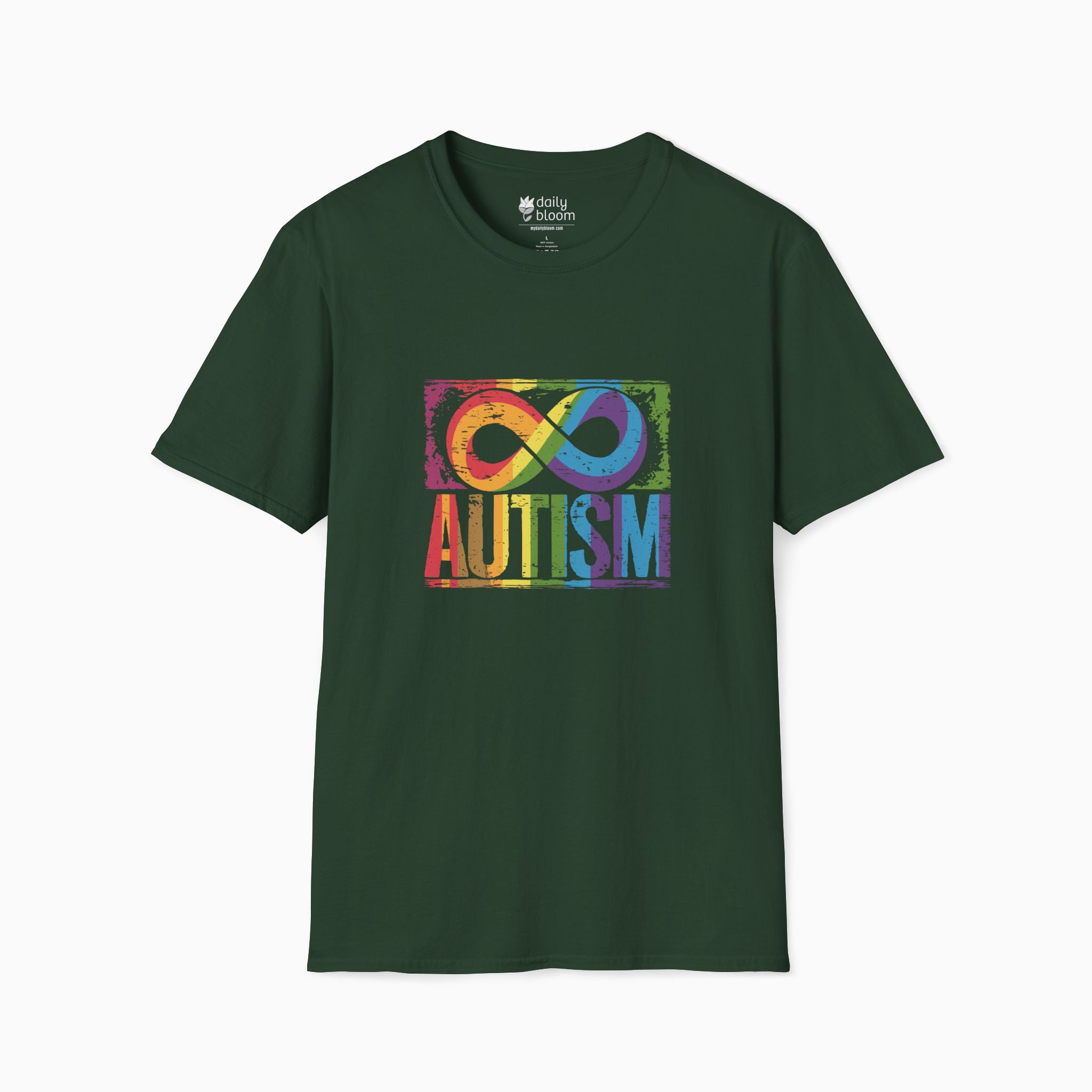 Autism Grunge Infinity Rainbow Tee