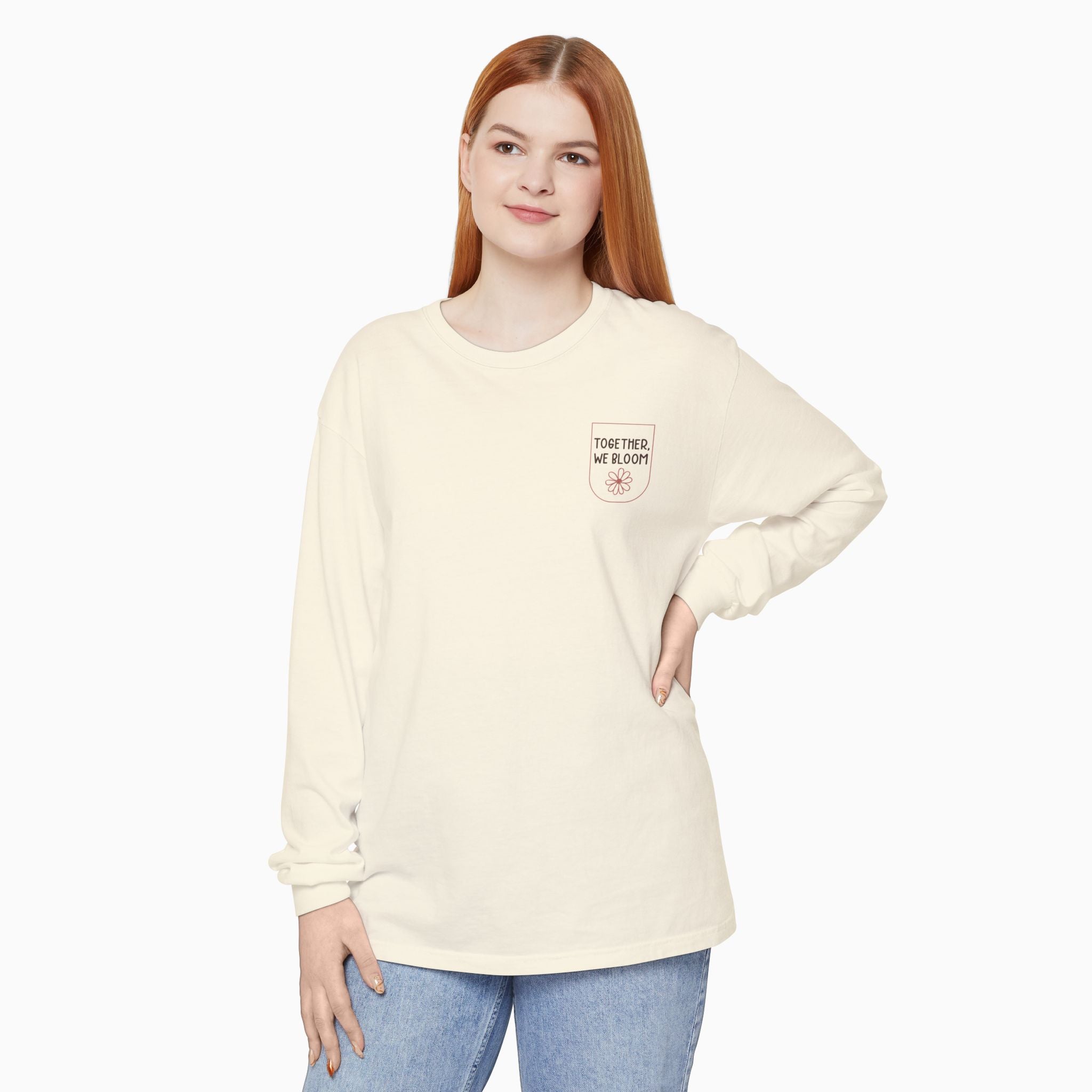 Together We Bloom Comfort Colors Long Sleeve T-Shirt