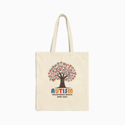 Autism Awareness 2025 - Tree of Acceptance Canvas Tote Bag
