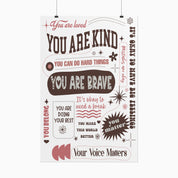 Affirmations Printed Wall Poster