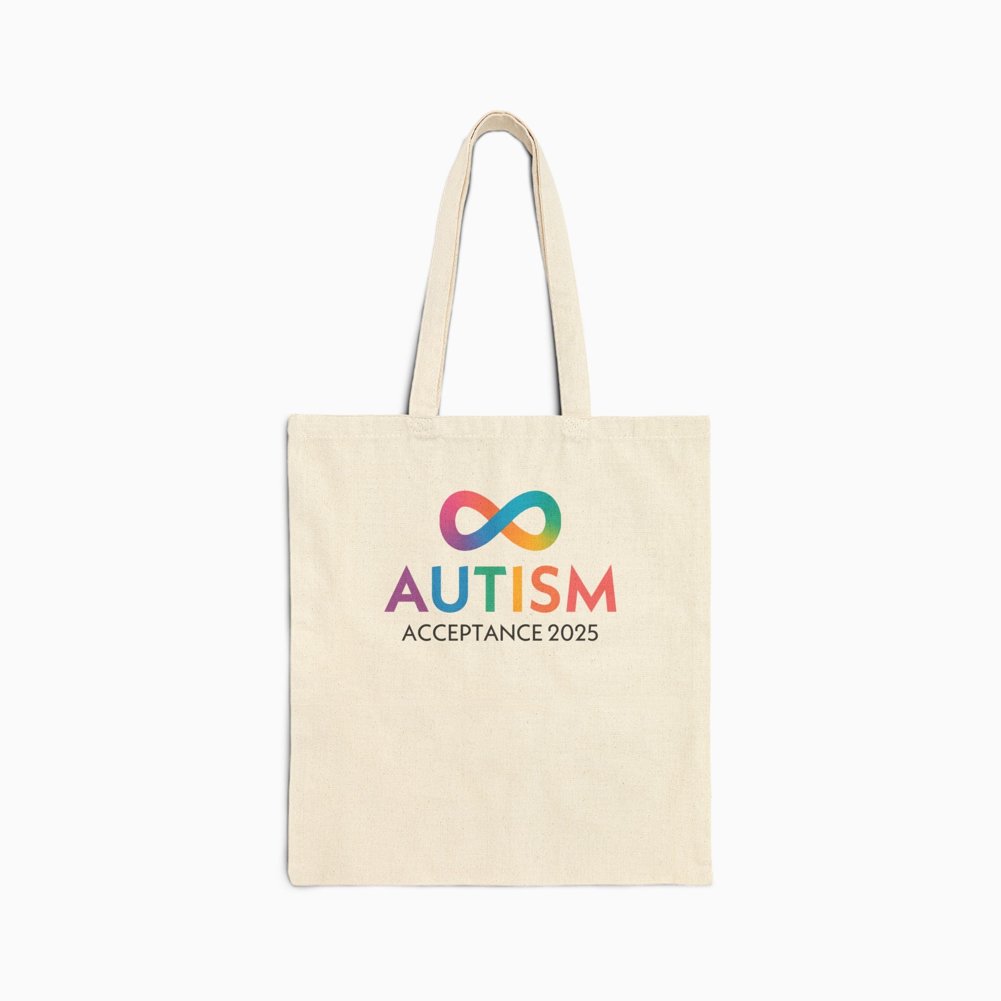 Autism Awareness 2025 - Infinity Acceptance Canvas Tote Bag