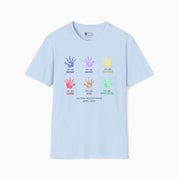 Autism Awareness 2025 - Affirmation Handprints T-Shirt
