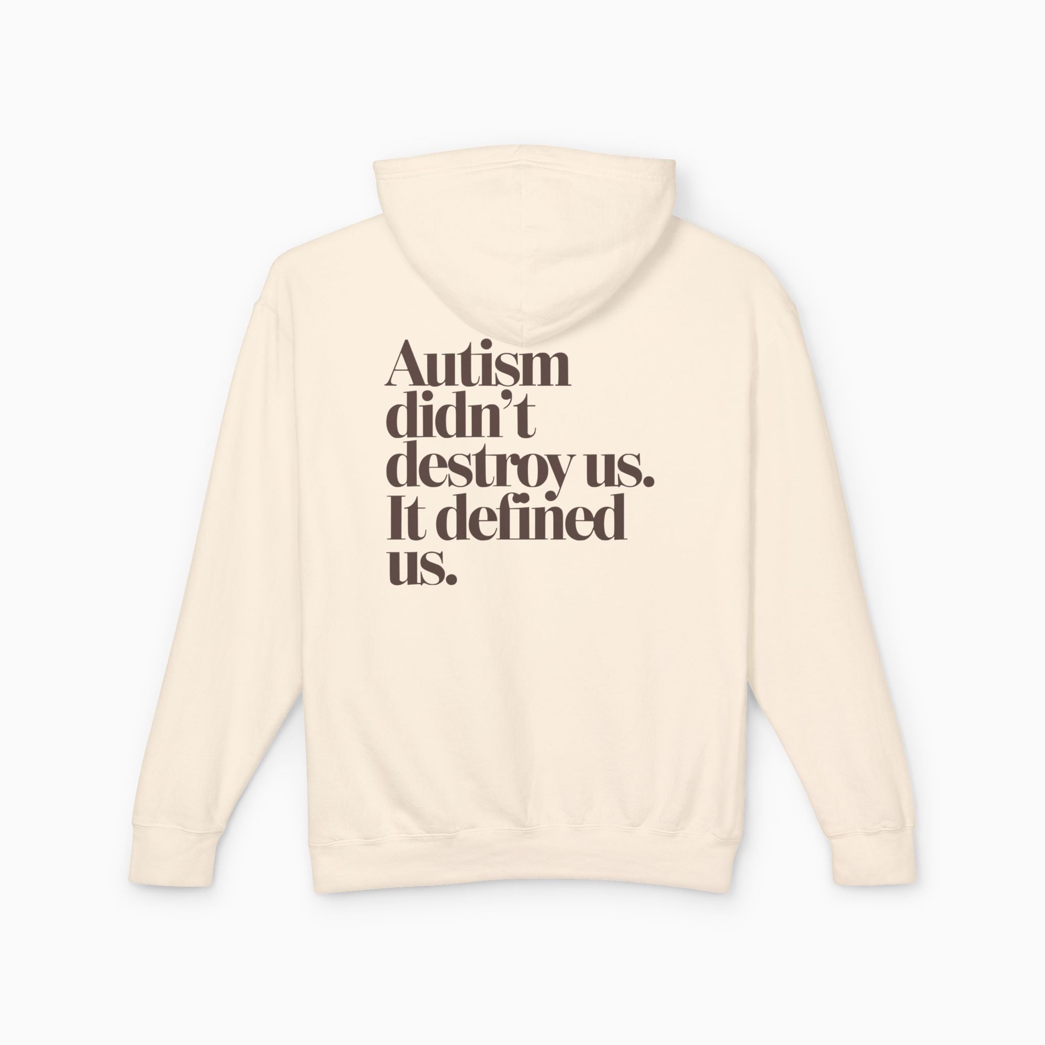 Autism Didn't Destroy Us Comfort Colors Lightweight Hoodie