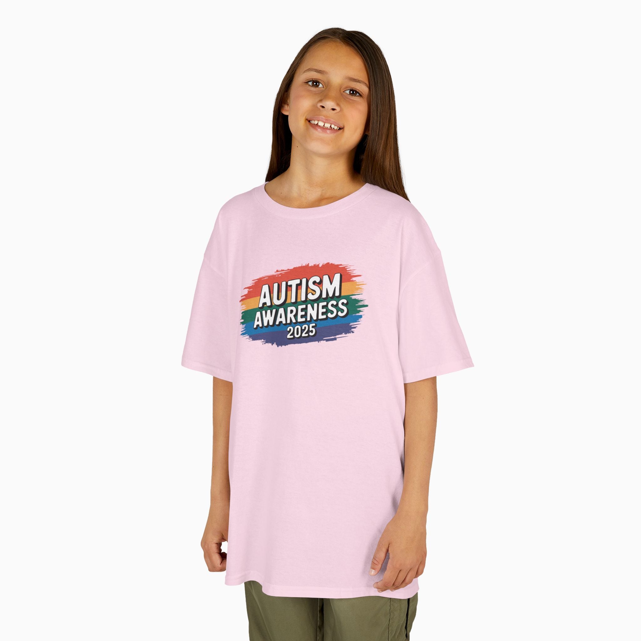 Autism Awareness 2025 - Brushstrokes of Awareness Youth T-Shirt