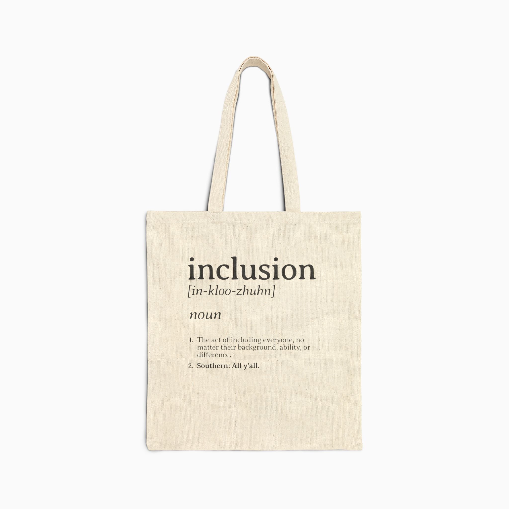 Inclusion Definition - Southern Style Canvas Tote Bag
